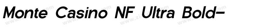 Monte Casino NF Ultra Bold字体转换